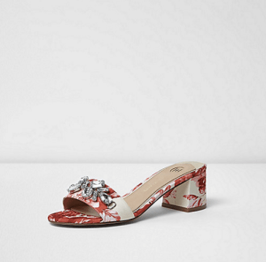 embellished heeled mules