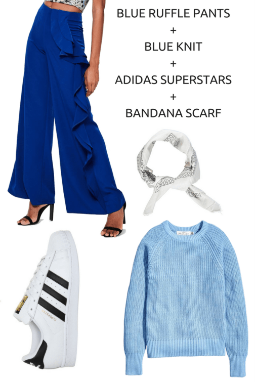 BLUE RUFFLE PANTS+BLUE KNIT+ADIDAS SUPERSTARS+BANDANA SCARF.png