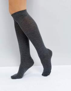 grey knee high socks