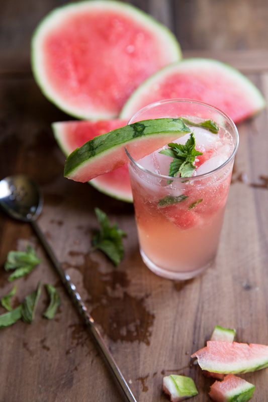 watermelon mojito by the vintage mixer