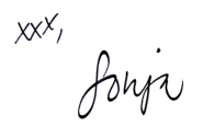 Sonja signature