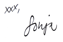 Sonja signature