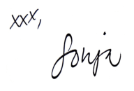 Sonja signature
