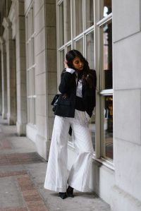 wide leg pants outfit via not your standard