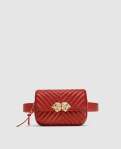zara red belt bag