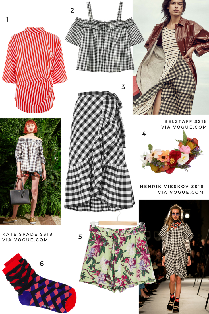 gingham trend SS18