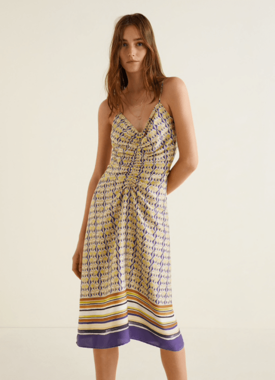 mango scarf print dress