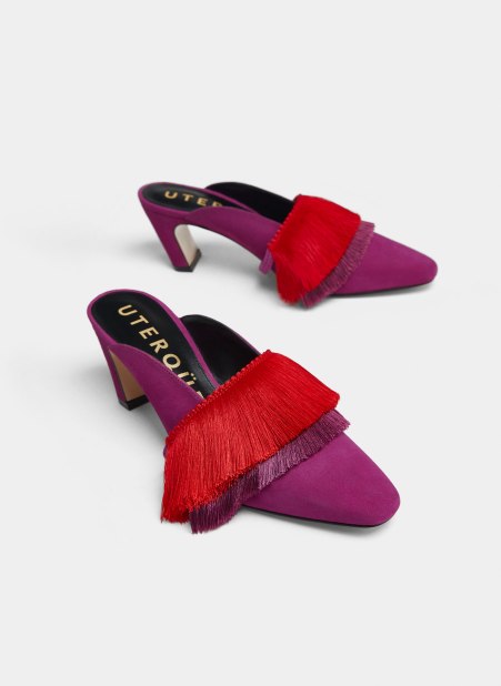 uterque fuchsia mules.jpg
