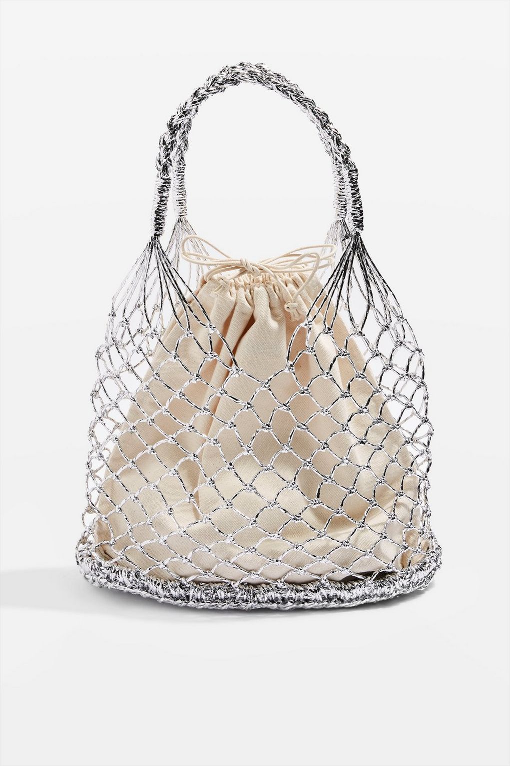 topshop woven shopping bag