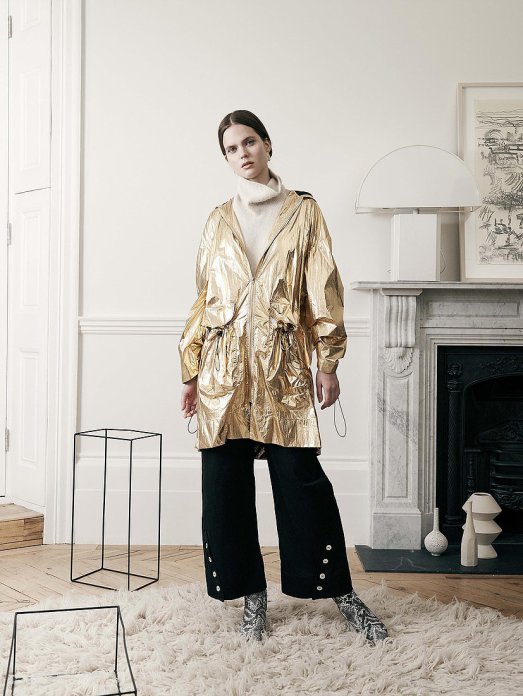 house of sunny metallic parka