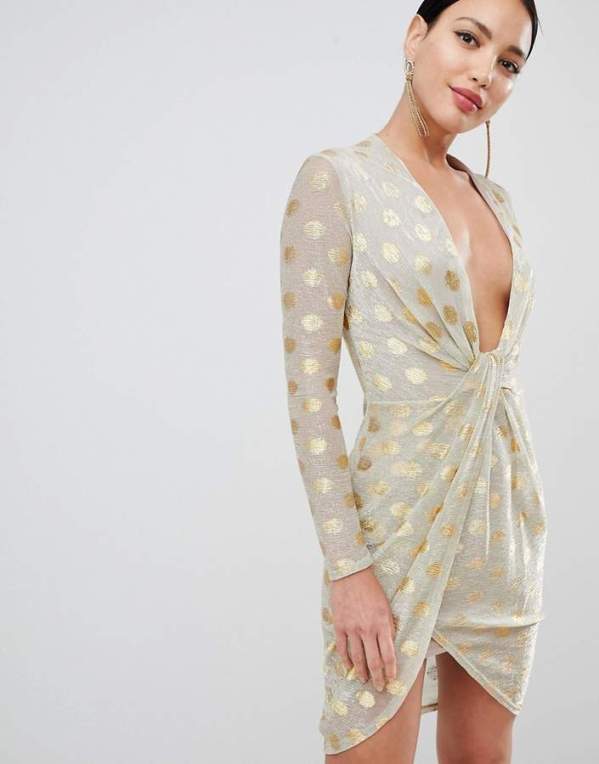 flounce london plunge dress